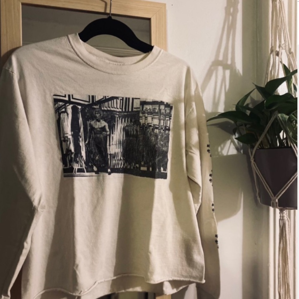 Supreme X Bruce Lee cropped long sleeve shirt
